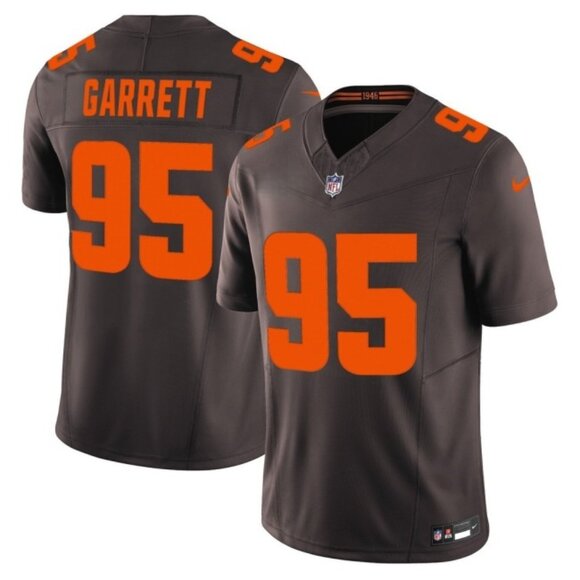 Mens Youths  Kids Myles Garrett Brown Vapor Jersey Stitched - Picture 1 of 1